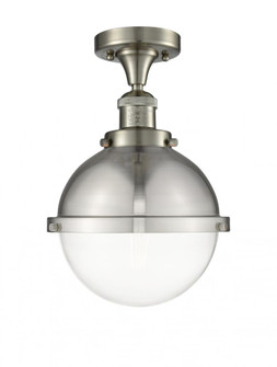 Hampden - 1 Light - 9 inch - Brushed Satin Nickel - Semi-Flush Mount (3442|517-1CH-SN-HFS-82-SN-LED)