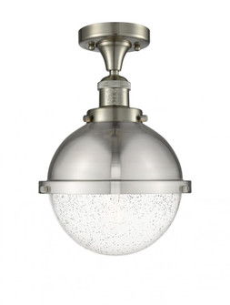 Hampden - 1 Light - 9 inch - Brushed Satin Nickel - Semi-Flush Mount (3442|517-1CH-SN-HFS-84-SN)