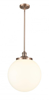 Beacon - 1 Light - 14 inch - Antique Copper - Stem Hung - Pendant (3442|201S-AC-G201-14)