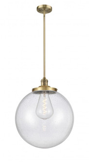 Beacon - 1 Light - 16 inch - Brushed Brass - Stem Hung - Pendant (3442|201S-BB-G204-16-LED)