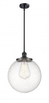 Beacon - 1 Light - 14 inch - Matte Black - Stem Hung - Pendant (3442|201S-BK-G204-14)