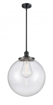 Beacon - 1 Light - 16 inch - Matte Black - Stem Hung - Pendant (3442|201S-BK-G204-16)