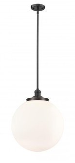 Beacon - 1 Light - 16 inch - Oil Rubbed Bronze - Stem Hung - Pendant (3442|201S-OB-G201-16)