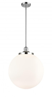 Beacon - 1 Light - 16 inch - Polished Chrome - Stem Hung - Pendant (3442|201S-PC-G201-16-LED)