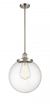 Beacon - 1 Light - 14 inch - Brushed Satin Nickel - Stem Hung - Pendant (3442|201S-SN-G204-14-LED)