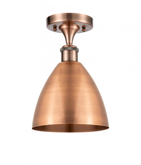 Bristol - 1 Light - 8 inch - Antique Copper - Semi-Flush Mount (3442|516-1C-AC-MBD-75-AC-LED)