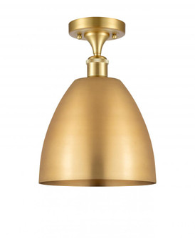Bristol - 1 Light - 9 inch - Satin Gold - Semi-Flush Mount (3442|516-1C-SG-MBD-9-SG-LED)