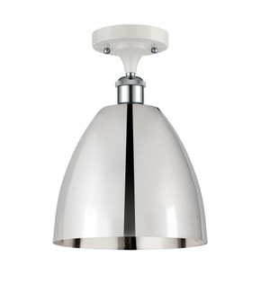 Bristol - 1 Light - 9 inch - White Polished Chrome - Semi-Flush Mount (3442|516-1C-WPC-MBD-9-PC-LED)