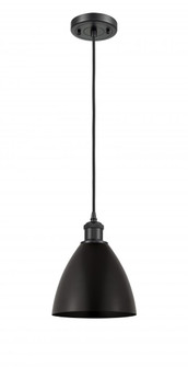Bristol - 1 Light - 8 inch - Matte Black - Cord hung - Mini Pendant (3442|516-1P-BK-MBD-75-BK)