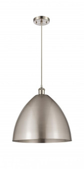Bristol - 1 Light - 16 inch - Brushed Satin Nickel - Cord hung - Mini Pendant (3442|516-1P-SN-MBD-16-SN)