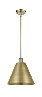 Berkshire - 1 Light - 12 inch - Antique Brass - Pendant (3442|516-1S-AB-MBC-12-AB-LED)