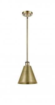 Berkshire - 1 Light - 8 inch - Antique Brass - Pendant (3442|516-1S-AB-MBC-8-AB)