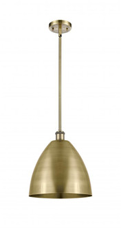 Bristol - 1 Light - 12 inch - Antique Brass - Pendant (3442|516-1S-AB-MBD-12-AB-LED)