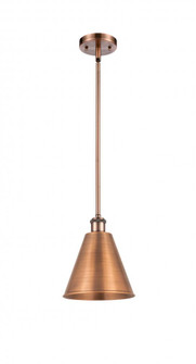 Berkshire - 1 Light - 8 inch - Antique Copper - Pendant (3442|516-1S-AC-MBC-8-AC-LED)