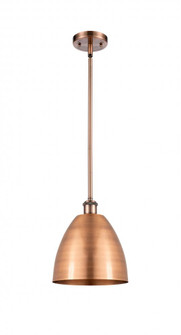 Bristol - 1 Light - 9 inch - Antique Copper - Pendant (3442|516-1S-AC-MBD-9-AC)