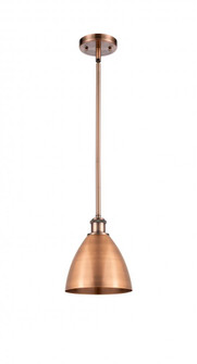 Bristol - 1 Light - 8 inch - Antique Copper - Pendant (3442|516-1S-AC-MBD-75-AC-LED)