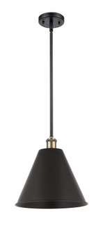 Berkshire - 1 Light - 12 inch - Black Antique Brass - Pendant (3442|516-1S-BAB-MBC-12-BK-LED)