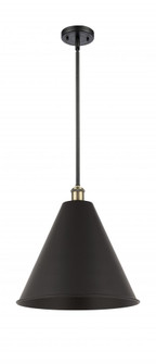 Berkshire - 1 Light - 16 inch - Black Antique Brass - Pendant (3442|516-1S-BAB-MBC-16-BK-LED)
