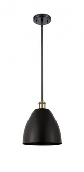 Bristol - 1 Light - 9 inch - Black Antique Brass - Pendant (3442|516-1S-BAB-MBD-9-BK-LED)