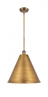 Berkshire - 1 Light - 16 inch - Brushed Brass - Pendant (3442|516-1S-BB-MBC-16-BB-LED)