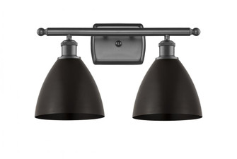 Bristol - 2 Light - 18 inch - Oil Rubbed Bronze - Bath Vanity Light (3442|516-2W-OB-MBD-75-OB-LED)