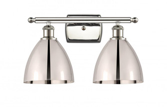 Bristol - 2 Light - 18 inch - Polished Nickel - Bath Vanity Light (3442|516-2W-PN-MBD-75-PN-LED)