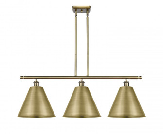 Berkshire - 3 Light - 39 inch - Antique Brass - Cord hung - Island Light (3442|516-3I-AB-MBC-12-AB-LED)