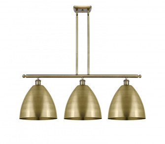 Bristol - 3 Light - 39 inch - Antique Brass - Stem hung - Island Light (3442|516-3I-AB-MBD-12-AB)