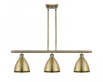 Bristol - 3 Light - 36 inch - Antique Brass - Stem hung - Island Light (3442|516-3I-AB-MBD-75-AB-LED)