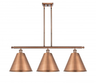 Berkshire - 3 Light - 39 inch - Antique Copper - Stem hung - Island Light (3442|516-3I-AC-MBC-12-AC)