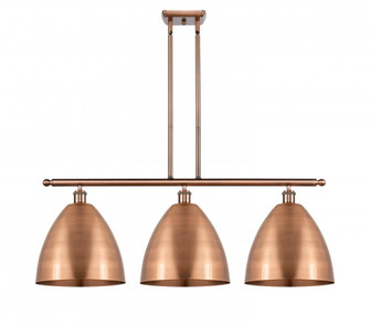 Bristol - 3 Light - 39 inch - Antique Copper - Stem hung - Island Light (3442|516-3I-AC-MBD-12-AC)
