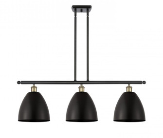 Bristol - 3 Light - 36 inch - Black Antique Brass - Stem hung - Island Light (3442|516-3I-BAB-MBD-9-BK-LED)