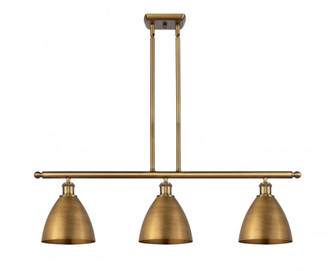 Bristol - 3 Light - 36 inch - Brushed Brass - Stem hung - Island Light (3442|516-3I-BB-MBD-75-BB-LED)