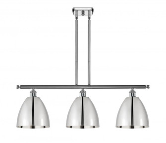 Bristol - 3 Light - 36 inch - Polished Chrome - Stem hung - Island Light (3442|516-3I-PC-MBD-9-PC-LED)