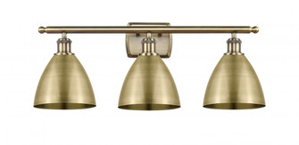 Bristol - 3 Light - 28 inch - Antique Brass - Bath Vanity Light (3442|516-3W-AB-MBD-75-AB-LED)