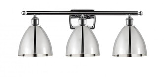 Bristol - 3 Light - 28 inch - Polished Chrome - Bath Vanity Light (3442|516-3W-PC-MBD-75-PC)