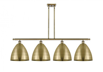 Bristol - 4 Light - 50 inch - Antique Brass - Stem hung - Island Light (3442|516-4I-AB-MBD-12-AB-LED)
