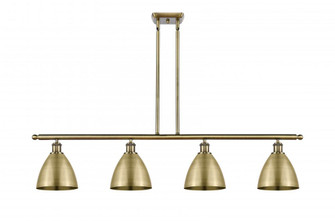 Bristol - 4 Light - 48 inch - Antique Brass - Stem hung - Island Light (3442|516-4I-AB-MBD-75-AB-LED)