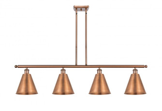 Berkshire - 4 Light - 48 inch - Antique Copper - Stem hung - Island Light (3442|516-4I-AC-MBC-8-AC-LED)
