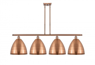Bristol - 4 Light - 50 inch - Antique Copper - Stem hung - Island Light (3442|516-4I-AC-MBD-12-AC-LED)