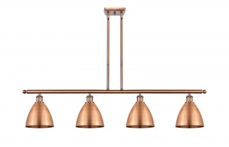Bristol - 4 Light - 48 inch - Antique Copper - Stem hung - Island Light (3442|516-4I-AC-MBD-75-AC-LED)