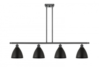 Bristol - 4 Light - 48 inch - Matte Black - Stem hung - Island Light (3442|516-4I-BK-MBD-75-BK-LED)