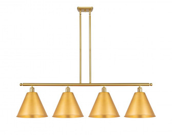 Berkshire - 4 Light - 50 inch - Satin Gold - Stem hung - Island Light (3442|516-4I-SG-MBC-12-SG)