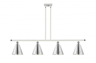 Berkshire - 4 Light - 48 inch - White Polished Chrome - Stem hung - Island Light (3442|516-4I-WPC-MBC-8-PC-LED)