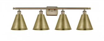 Berkshire - 4 Light - 38 inch - Antique Brass - Bath Vanity Light (3442|516-4W-AB-MBC-8-AB)