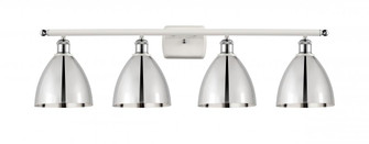 Bristol - 4 Light - 38 inch - White Polished Chrome - Bath Vanity Light (3442|516-4W-WPC-MBD-75-PC-LED)