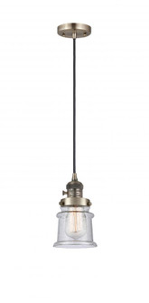 Canton - 1 Light - 5 inch - Antique Brass - Cord hung - Mini Pendant (3442|201CSW-AB-G184S)