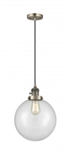 Beacon - 1 Light - 10 inch - Antique Brass - Cord hung - Mini Pendant (3442|201CSW-AB-G202-10)