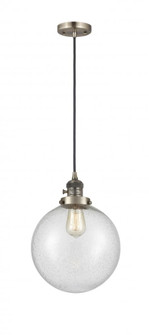 Beacon - 1 Light - 10 inch - Antique Brass - Cord hung - Mini Pendant (3442|201CSW-AB-G204-10-LED)