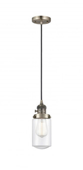 Dover - 1 Light - 5 inch - Antique Brass - Cord hung - Mini Pendant (3442|201CSW-AB-G312-LED)